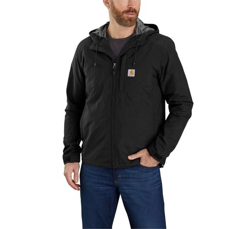 CARHARTT Rain Defender Relaxed Fit Lightweight Jacket, Black, Large, REG 104671-N04LREG